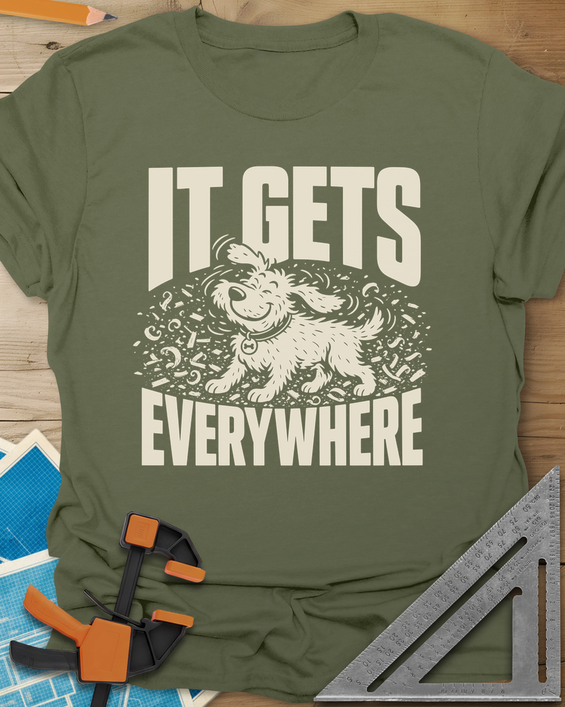 It Gets Everywhere Tee — military_green