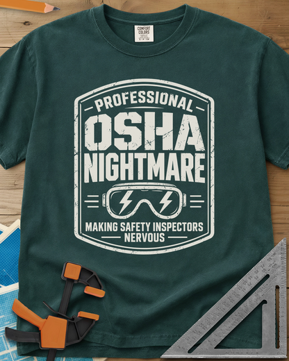 OSHA Nightmare - Premium Heavyweight Tee — blue_spruce