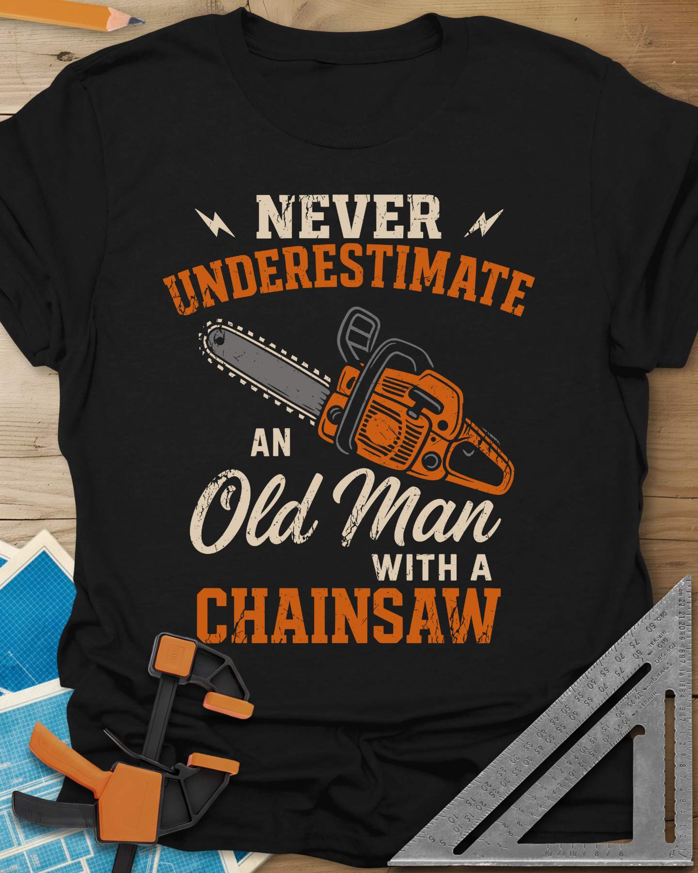Never Underestimate an Old Man With a Chainsaw