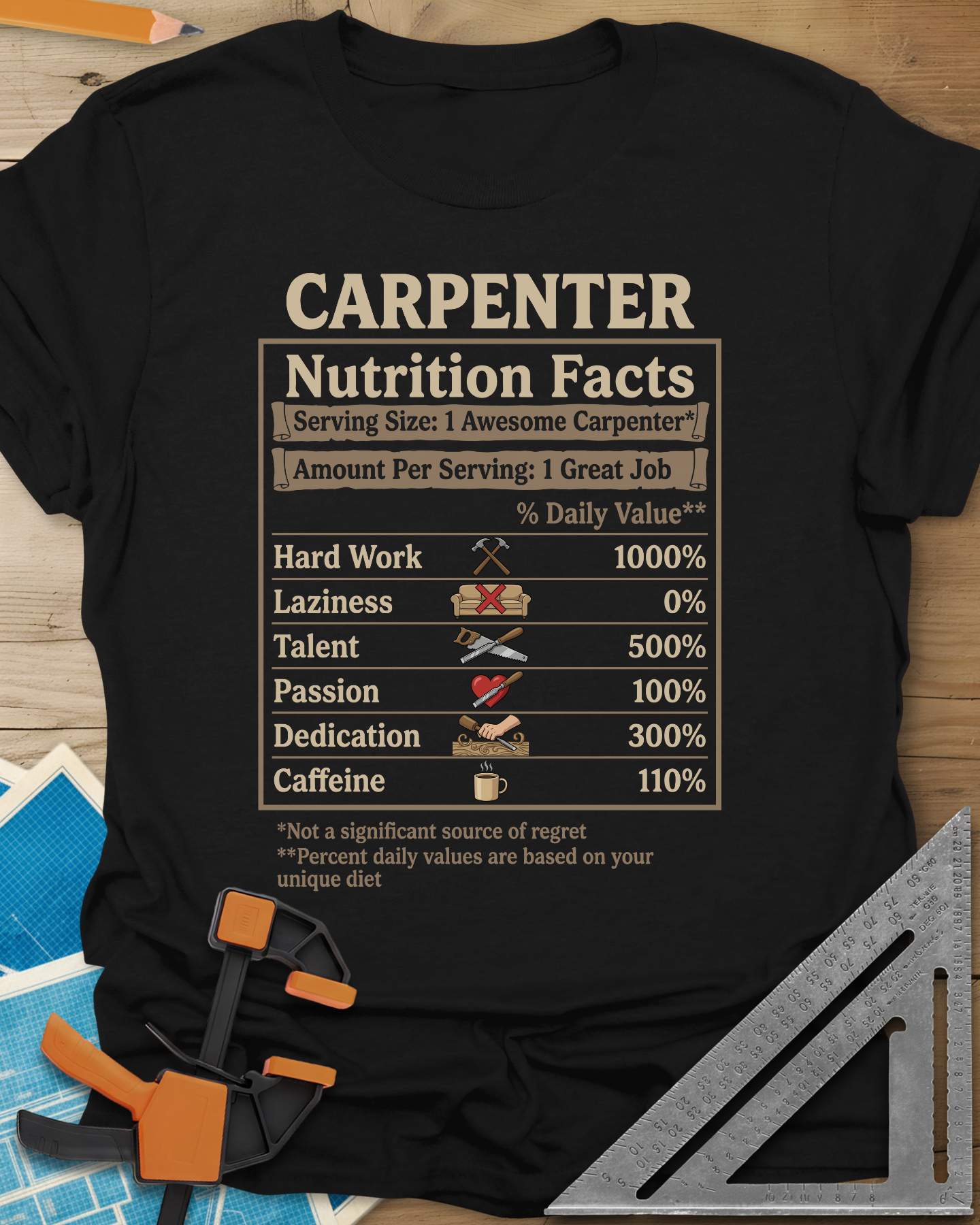 Carpenter Nutrition Facts Tee