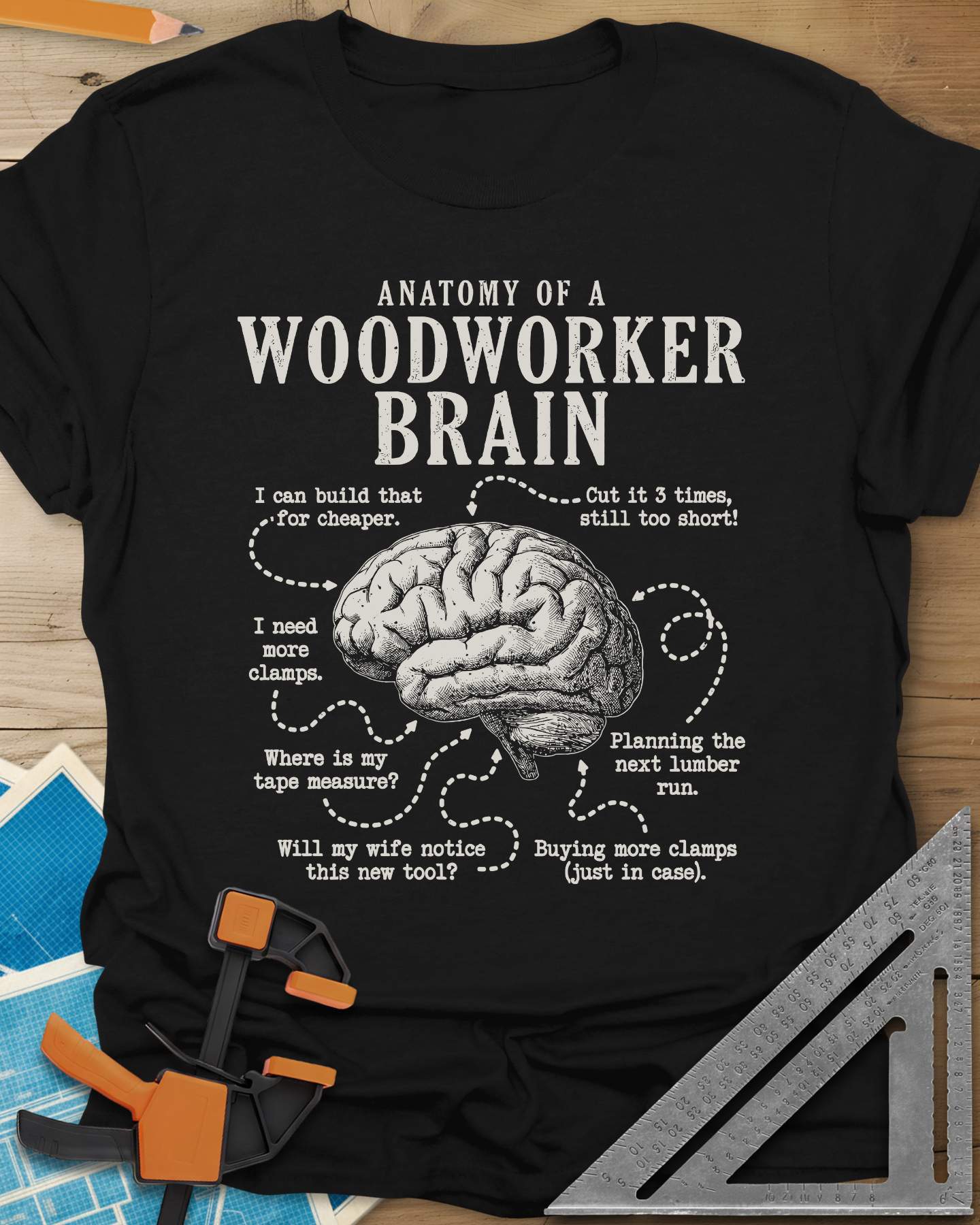Woodworker Brain Tee