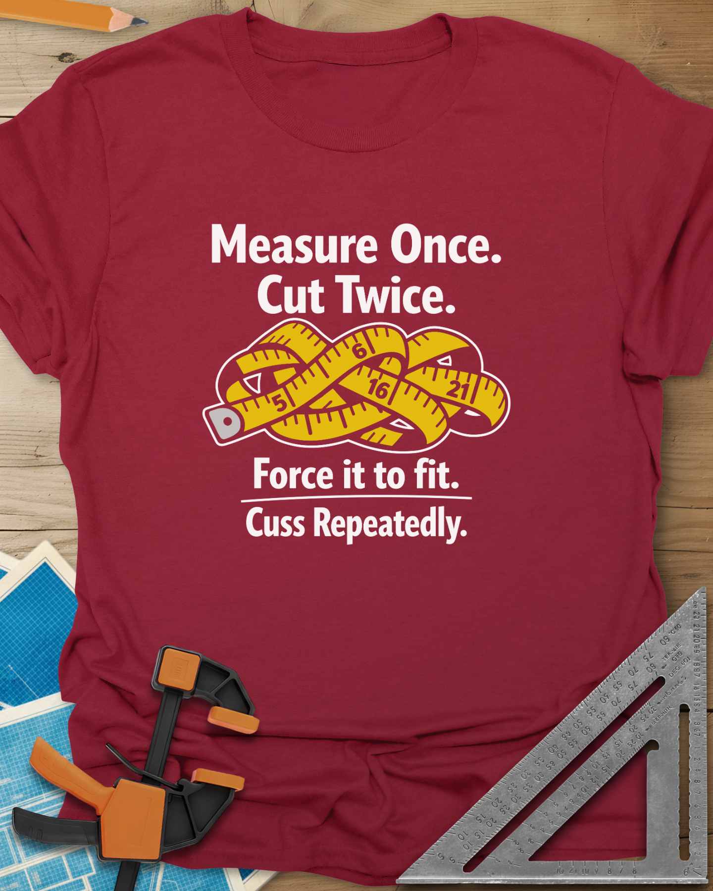 Measure Once Tee