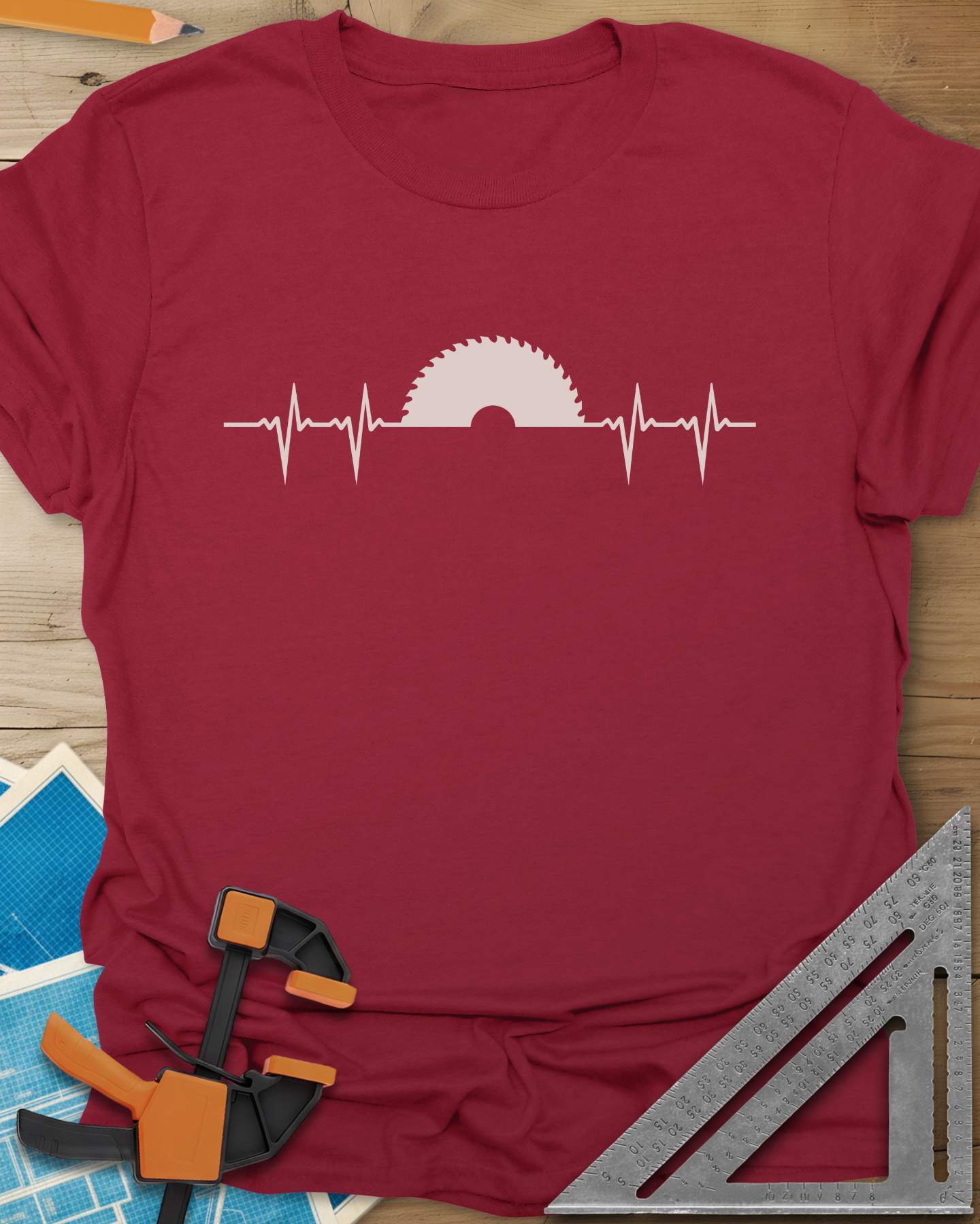 Woodworker Heartbeat Tee