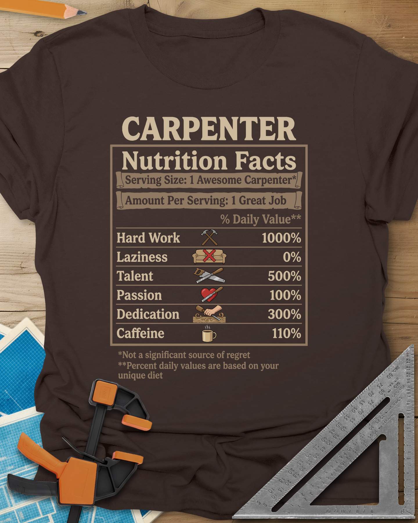Carpenter Nutrition Facts Tee
