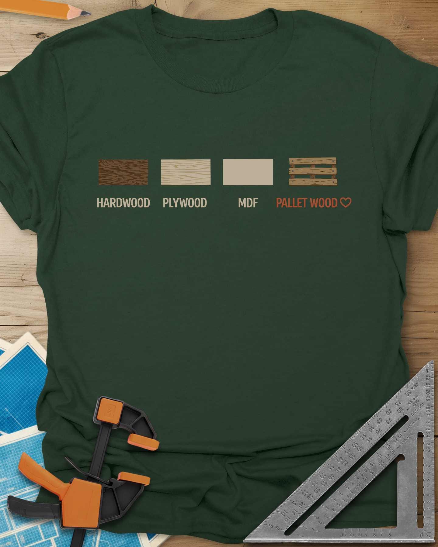 I Love Pallet Wood Tee