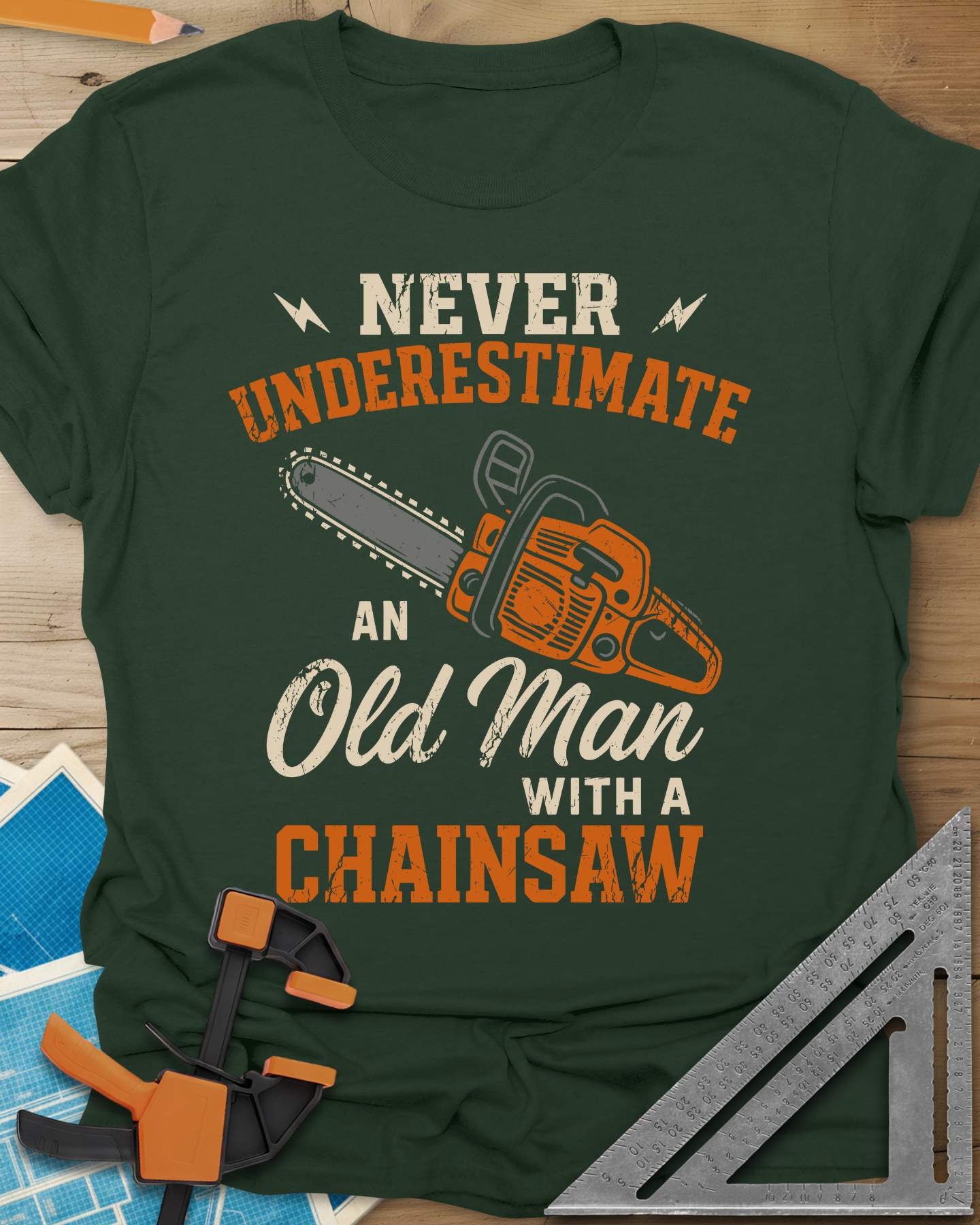 Never Underestimate an Old Man With a Chainsaw