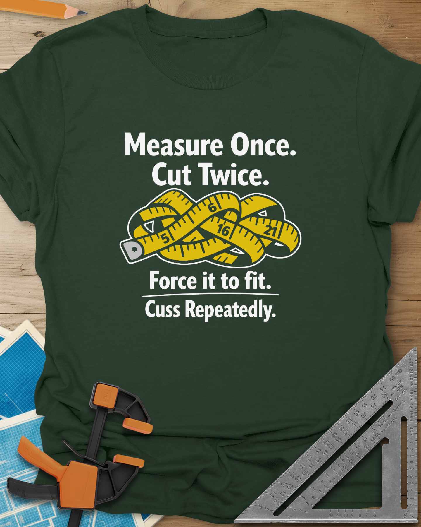 Measure Once Tee