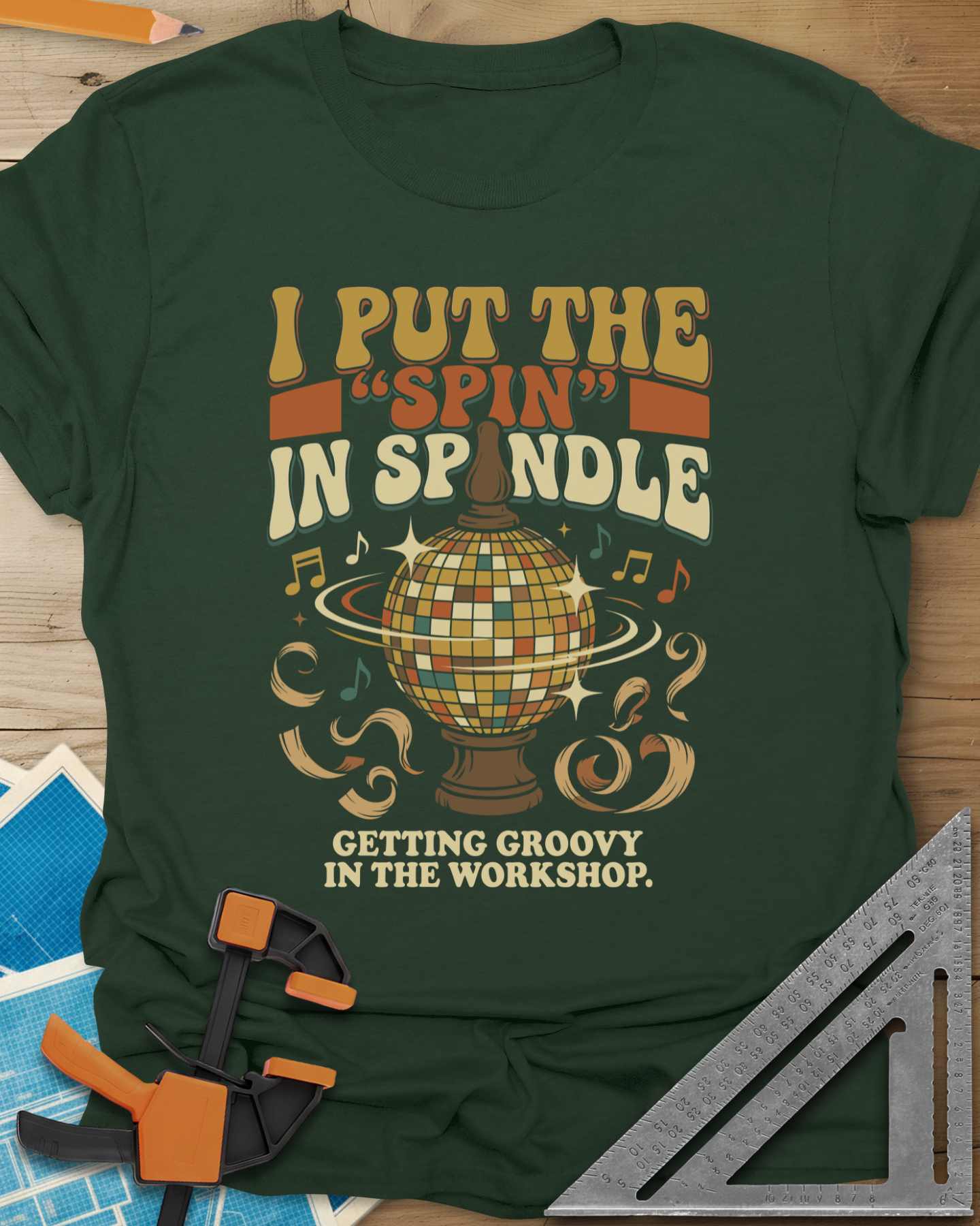 Spin in Spindle Tee