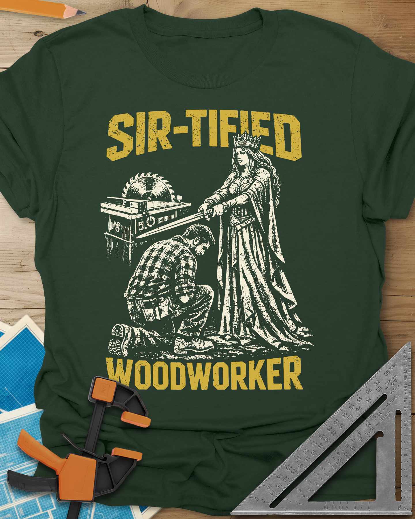 Sir Tified Woodworker Tee