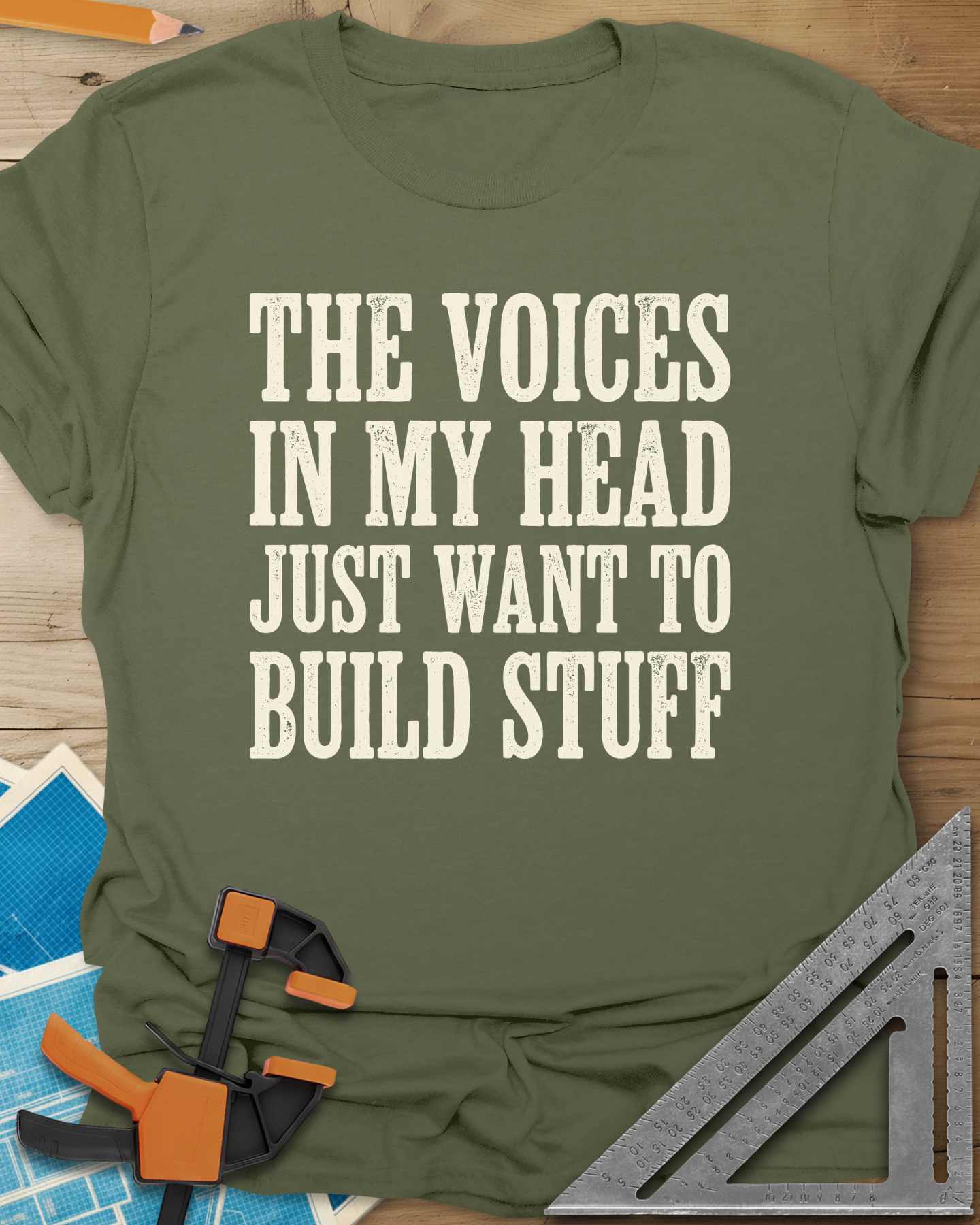 Voices In My Head Woodworker Tee