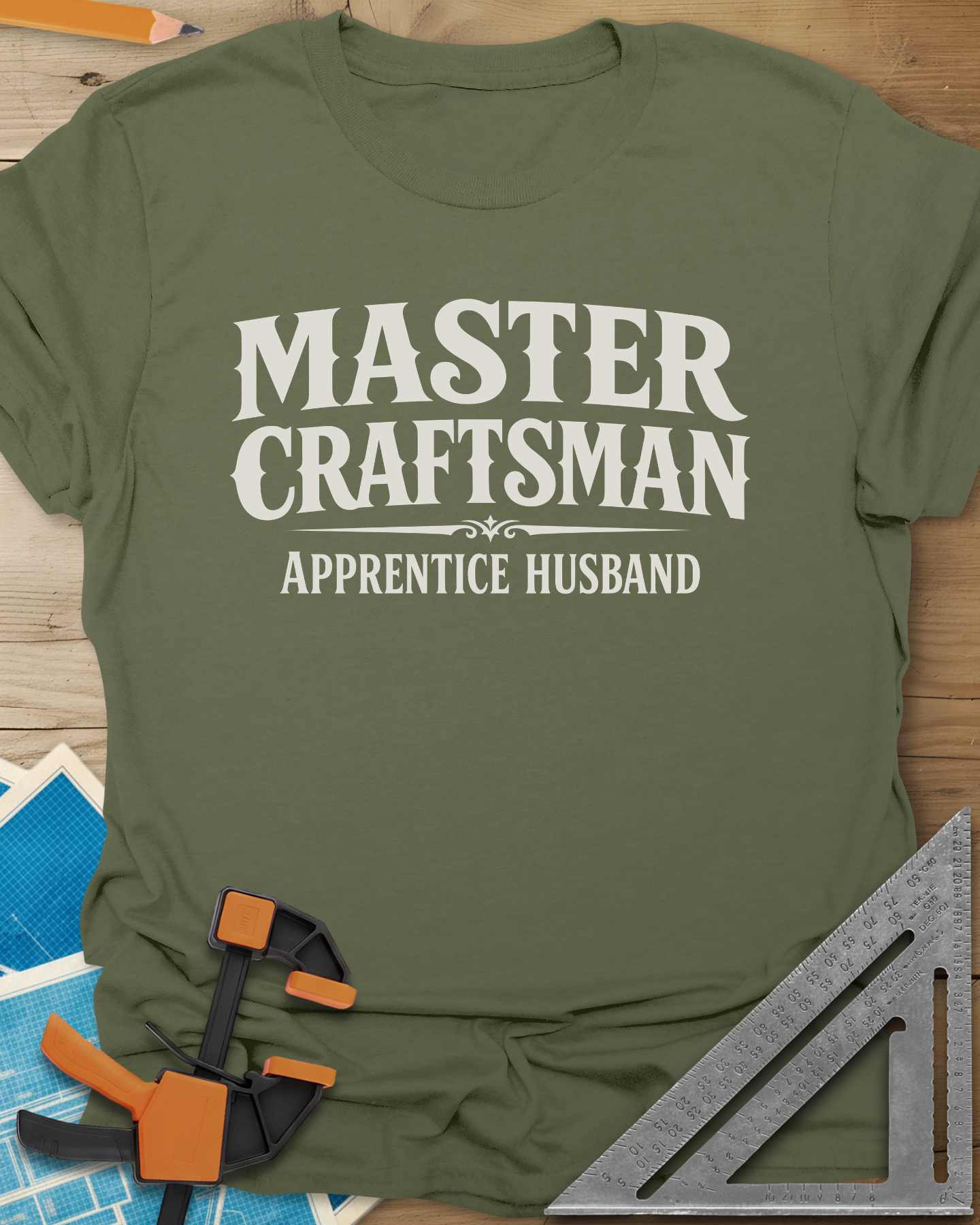 Master Craftsman Apprentice Husband Tee