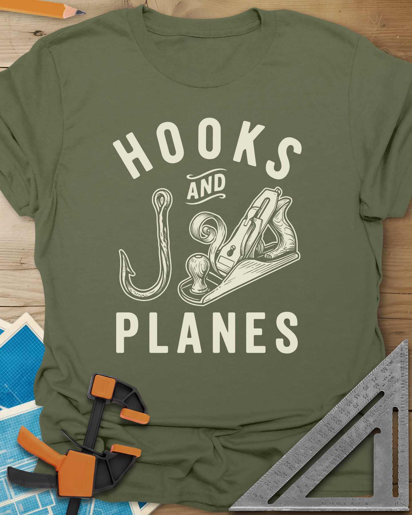 Hooks And Planes Tee