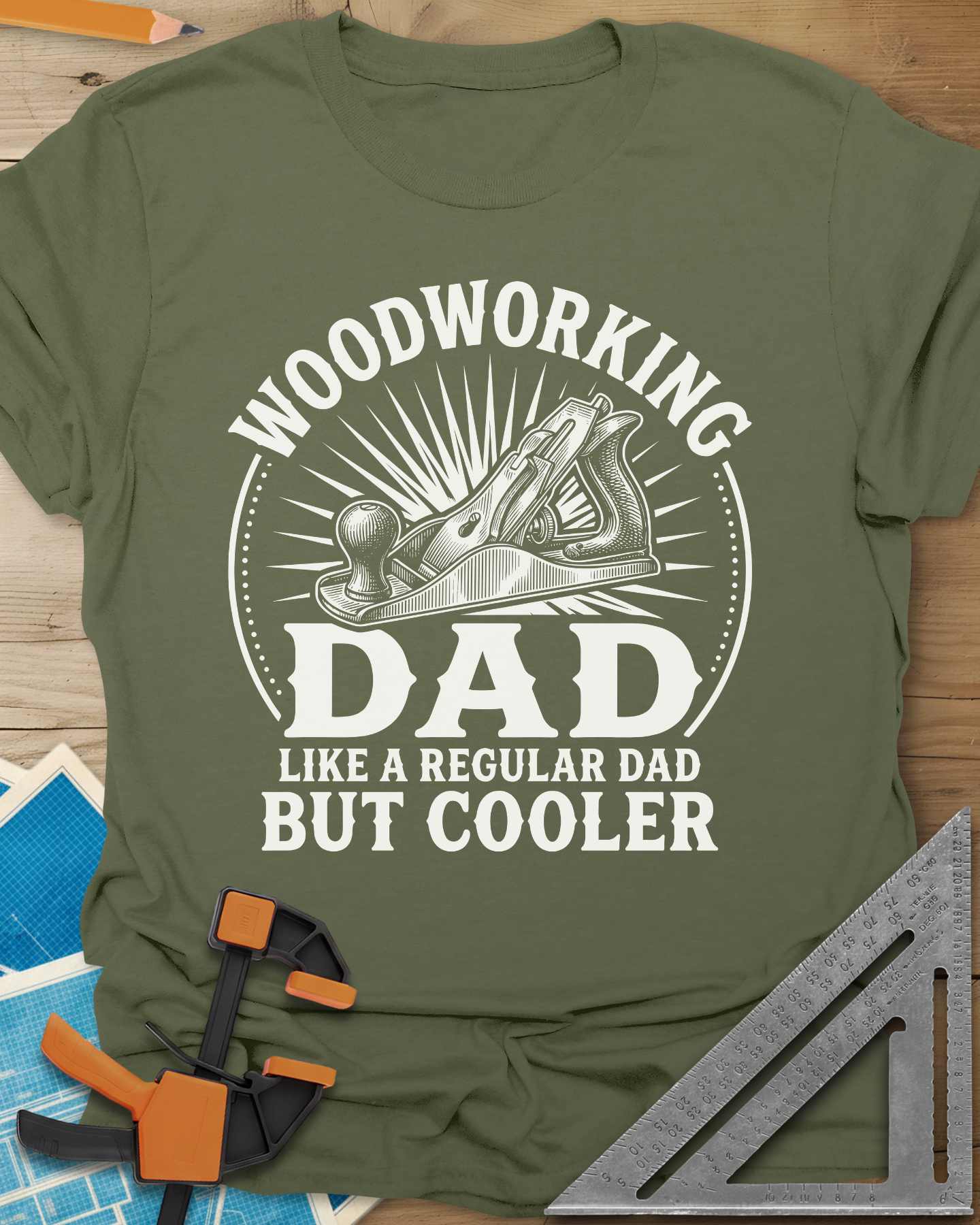 Woodworking Dad But Cooler Tee