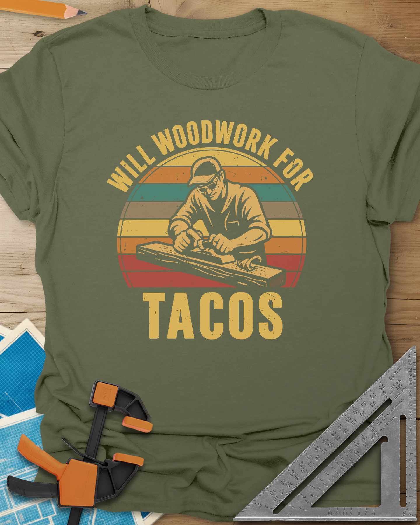 Will Woodwork For Tacos Tee
