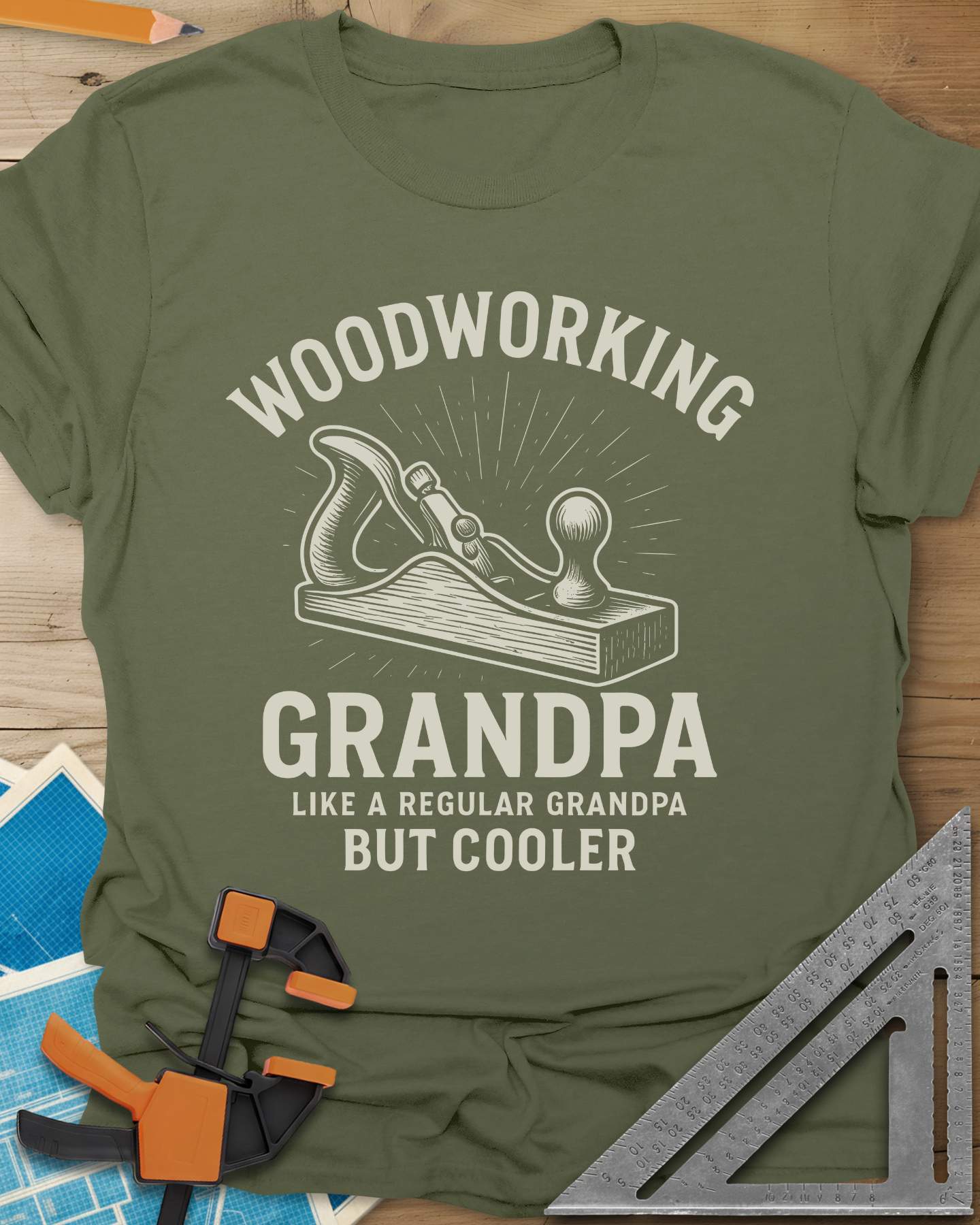 Woodworking Grandpa Tee