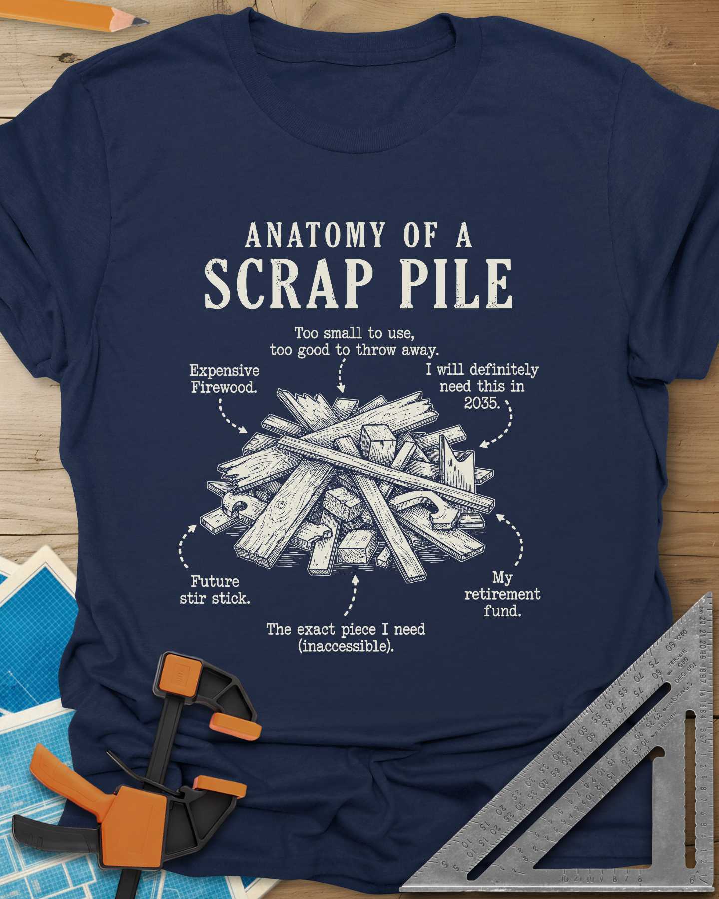 Anatomy of a Scrap Pile Tee
