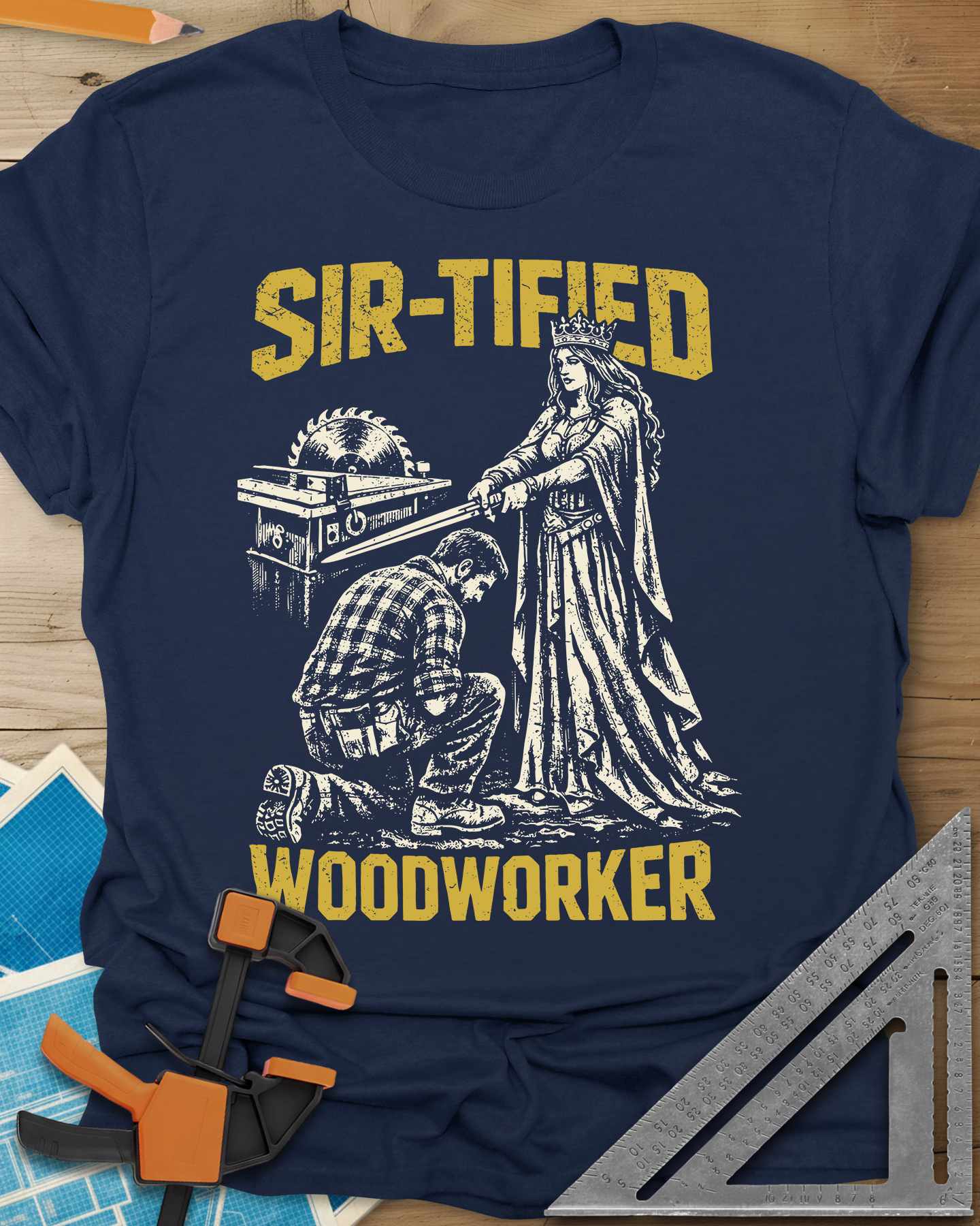 Sir Tified Woodworker Tee