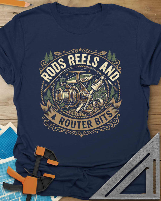 Rods Reels And Router Bits Tee