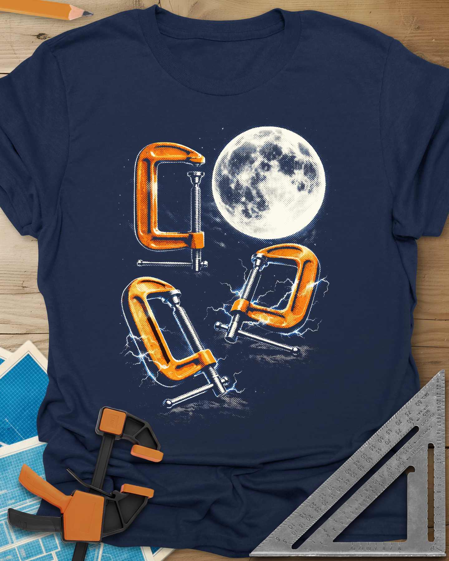 Midnight Clamp Trio Tee