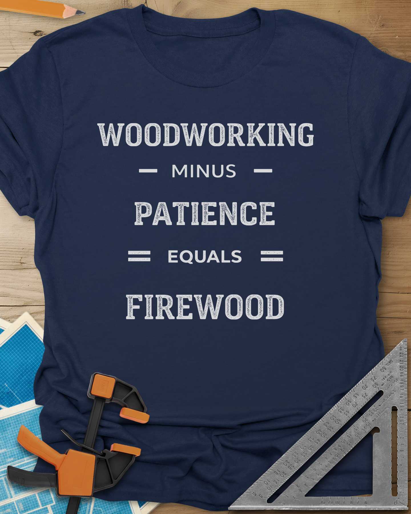 Woodwork Minus Patience Tee