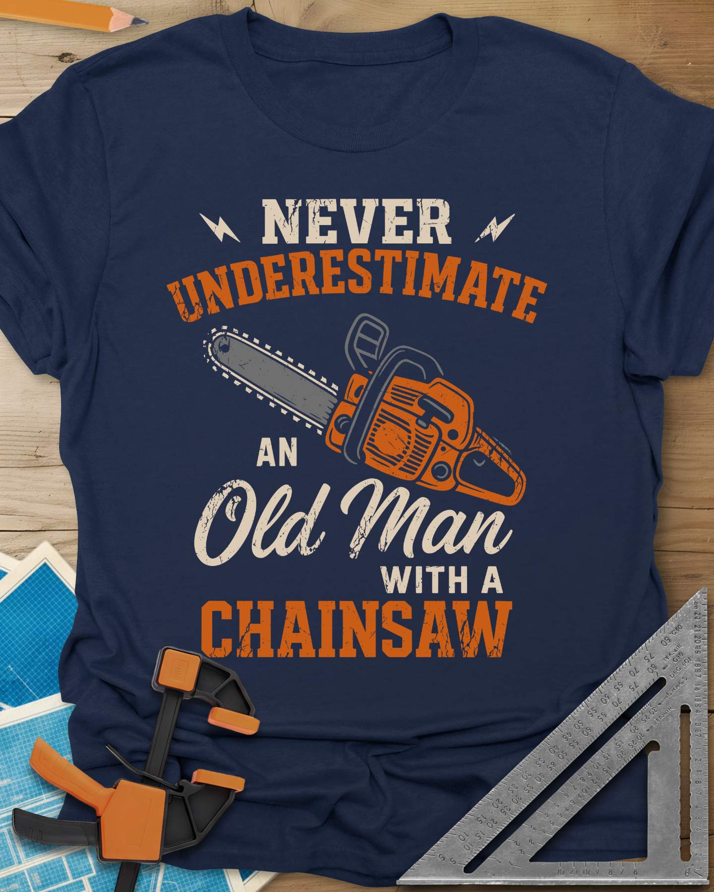 Never Underestimate an Old Man With a Chainsaw