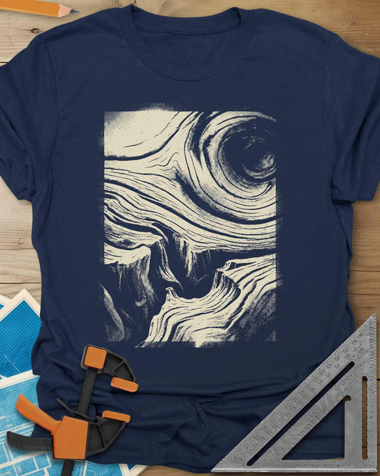 Wood Grain Skull Tee