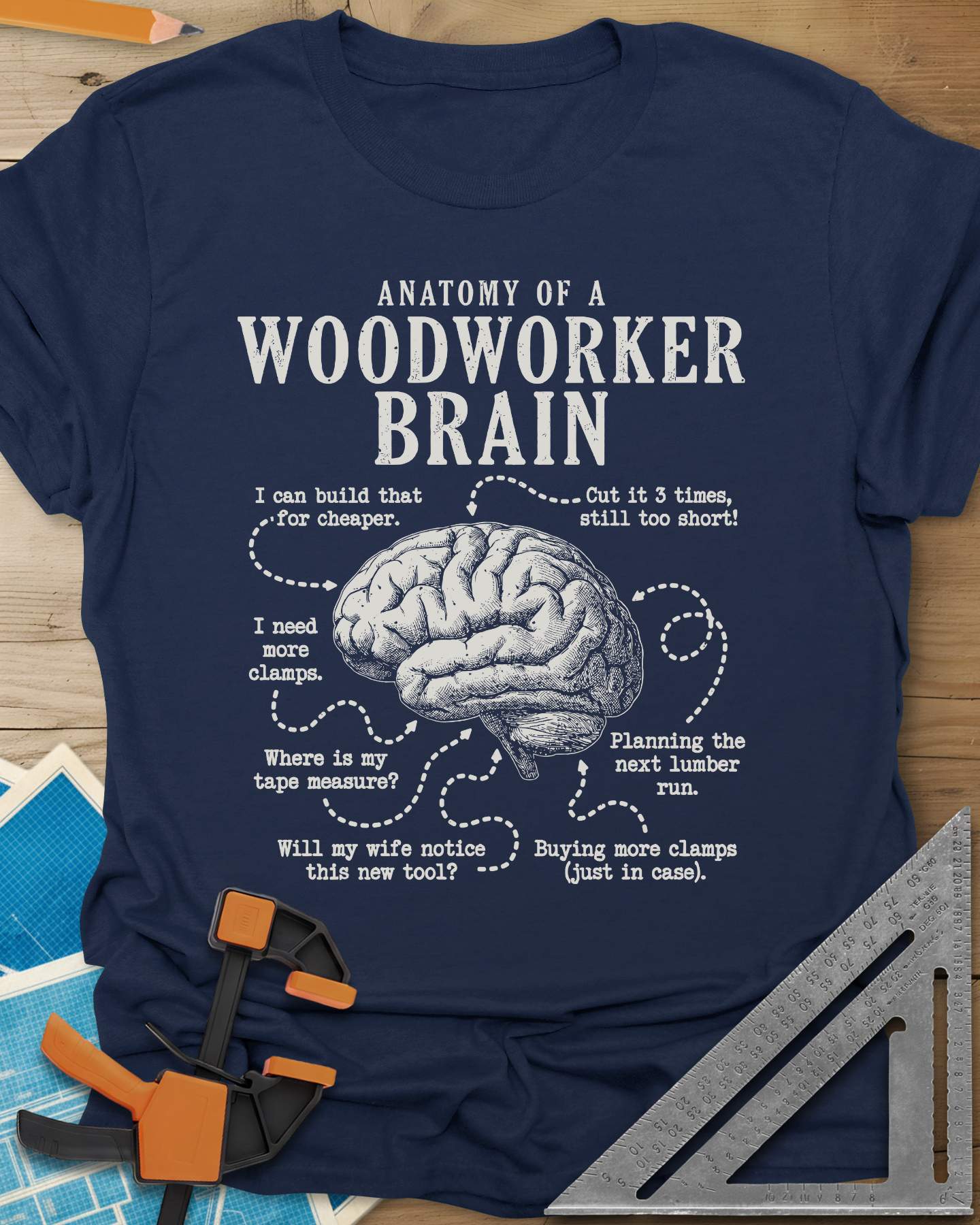Woodworker Brain Tee