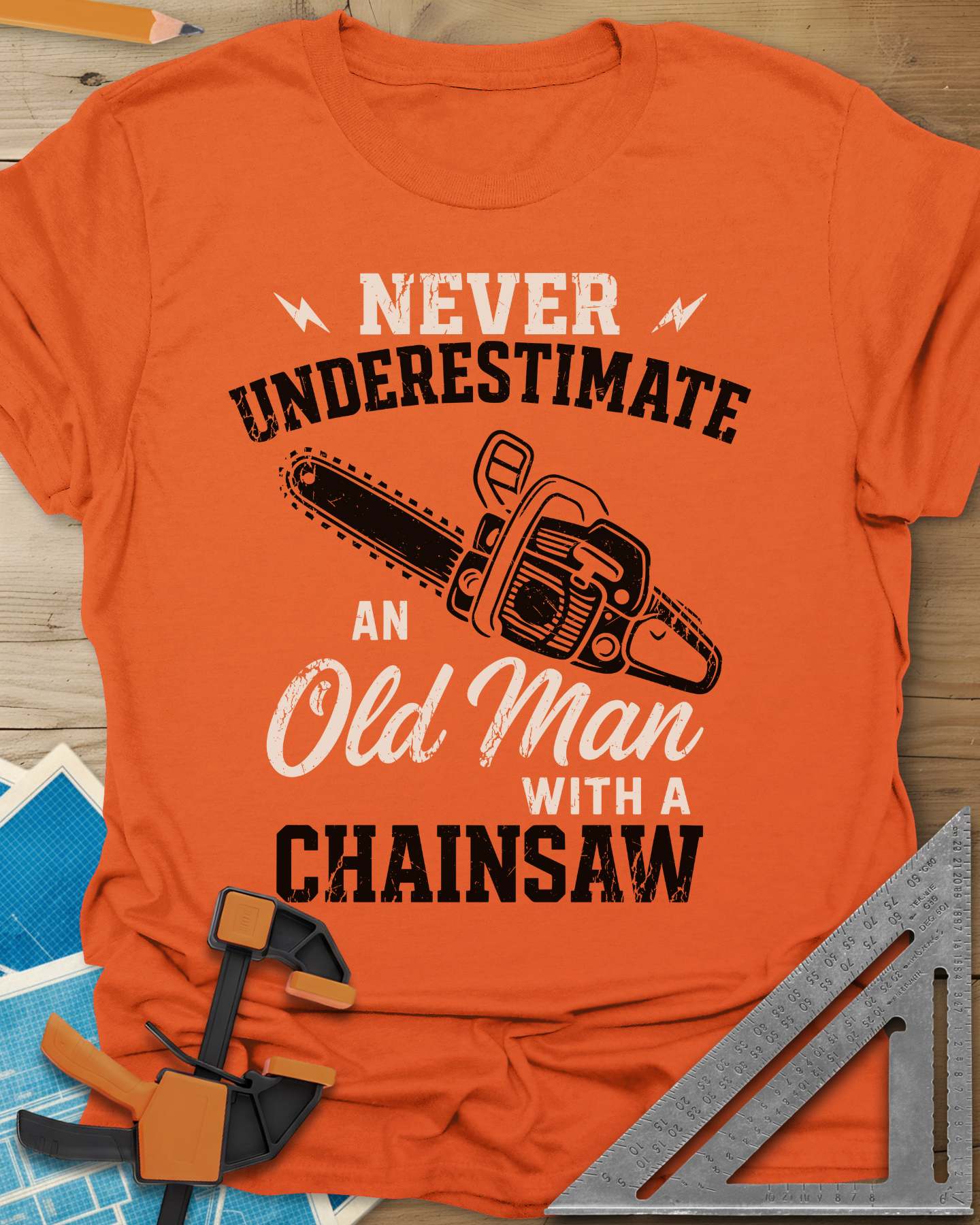 Never Underestimate an Old Man With a Chainsaw