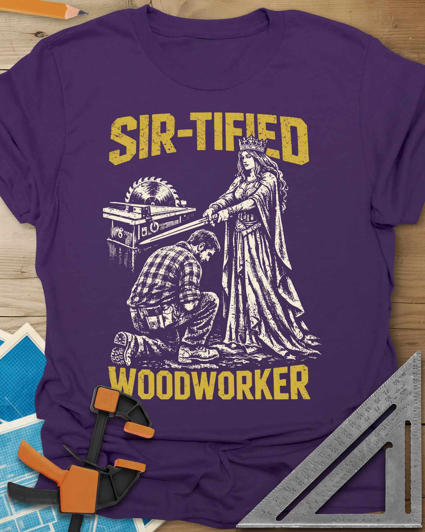 Sir Tified Woodworker Tee