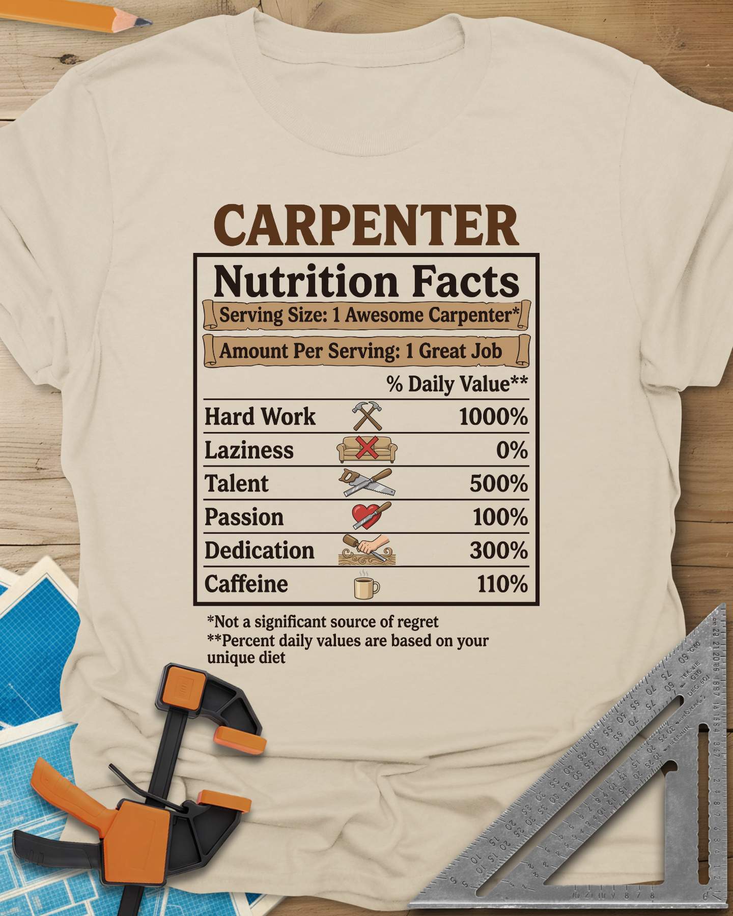 Carpenter Nutrition Facts Tee