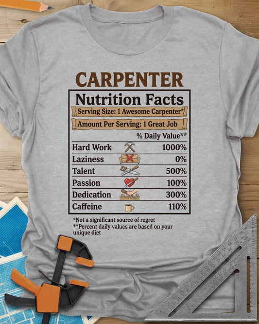 Carpenter Nutrition Facts Tee