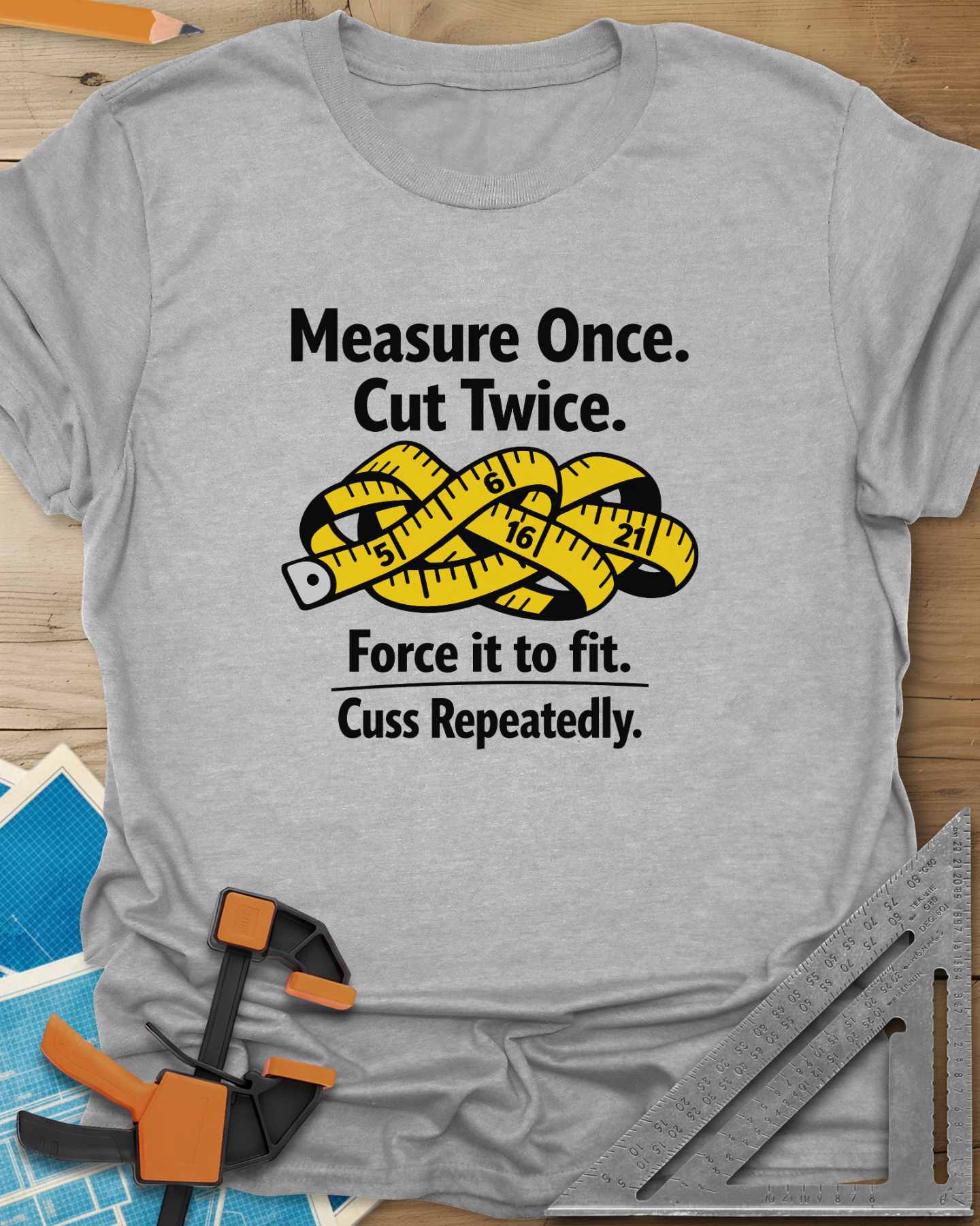 Measure Once Tee