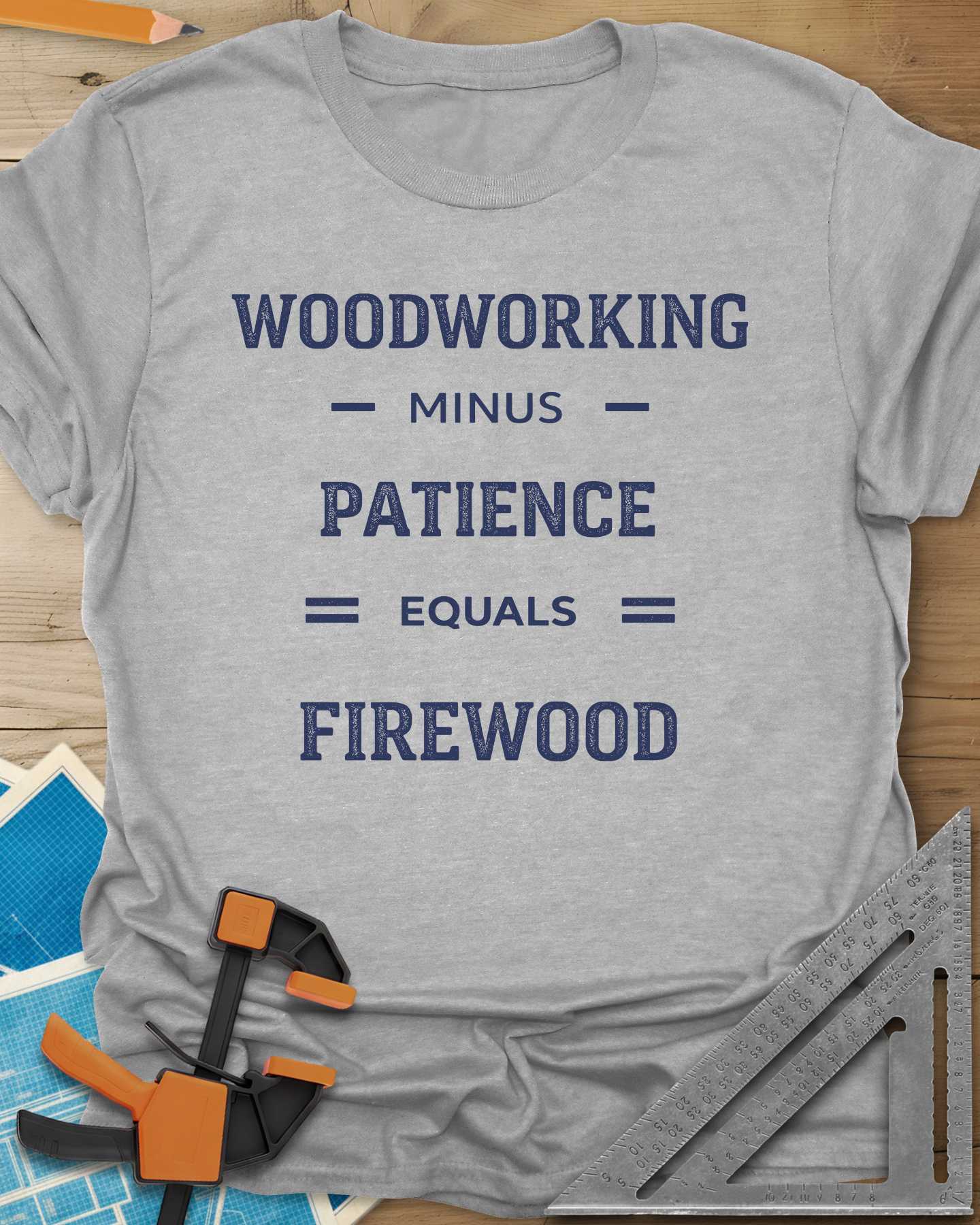 Woodwork Minus Patience Tee