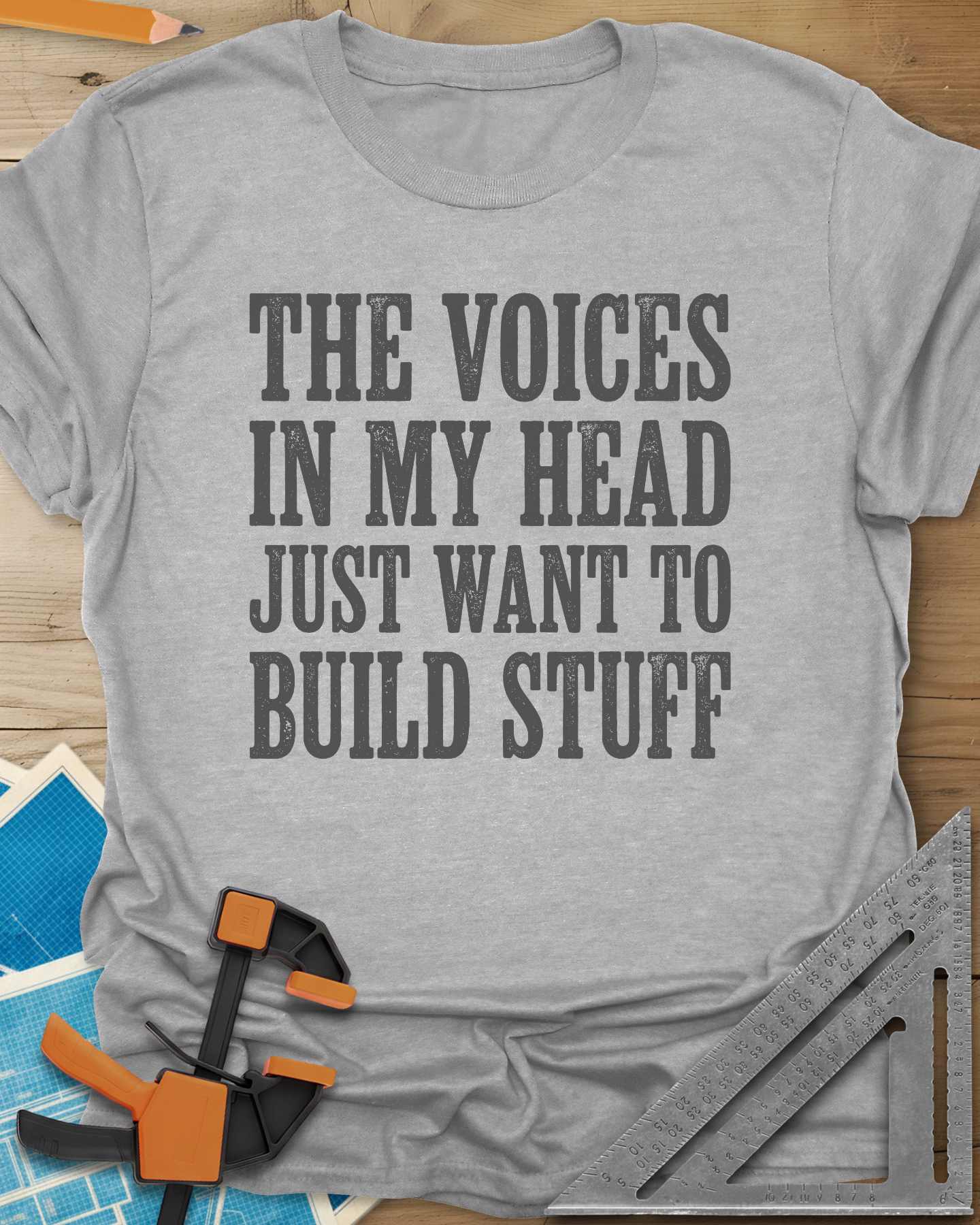 Voices In My Head Woodworker Tee