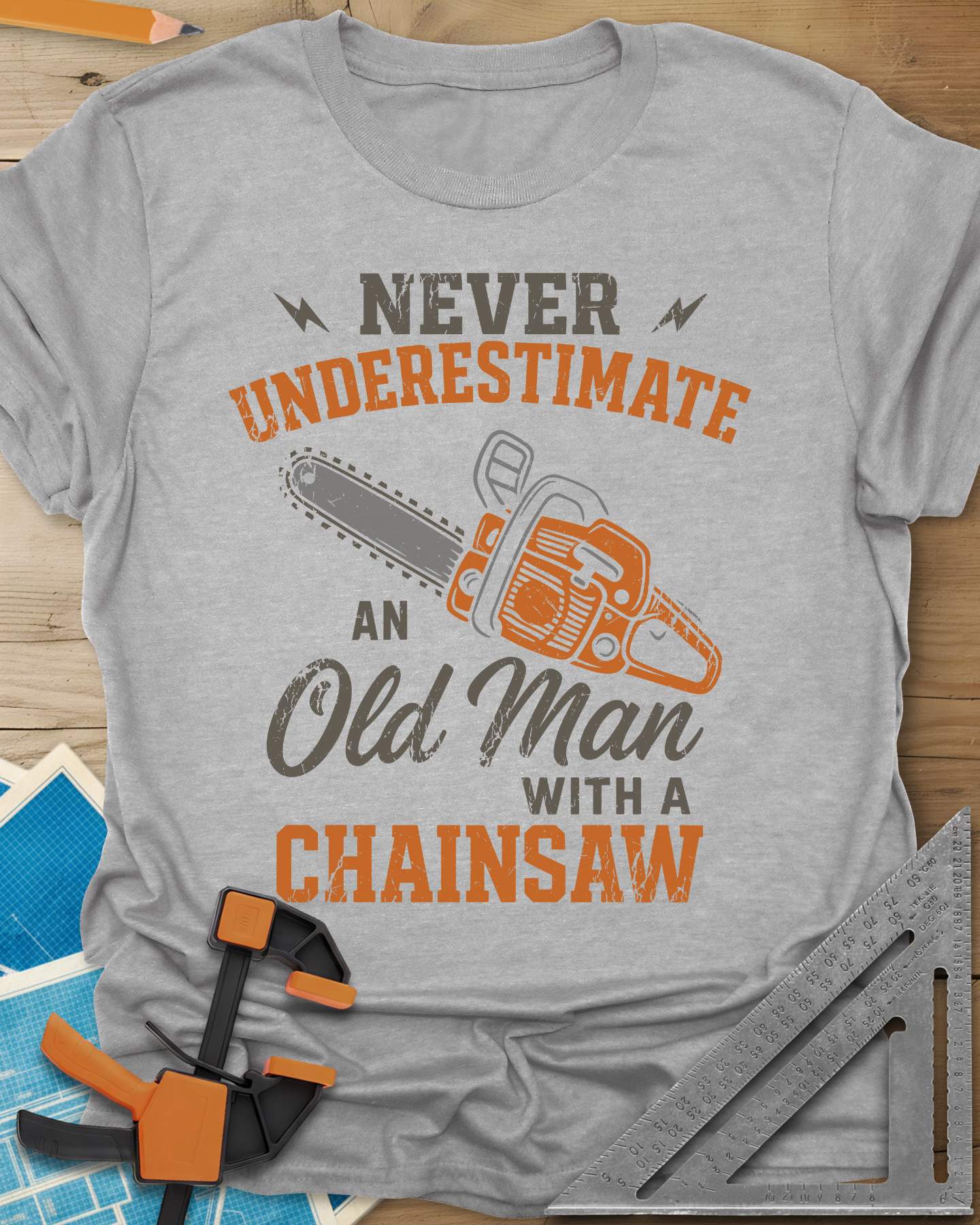 Never Underestimate an Old Man With a Chainsaw