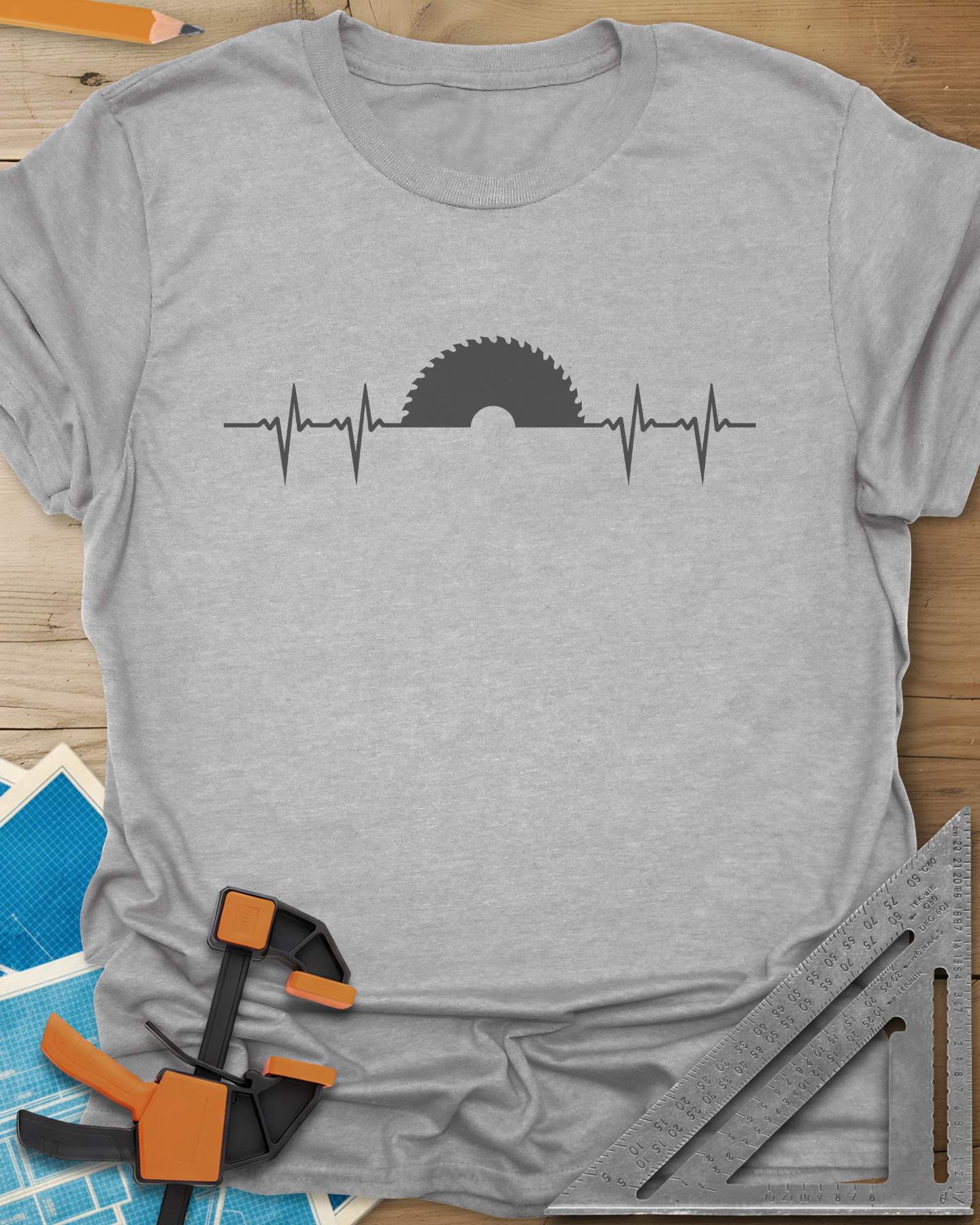 Woodworker Heartbeat Tee