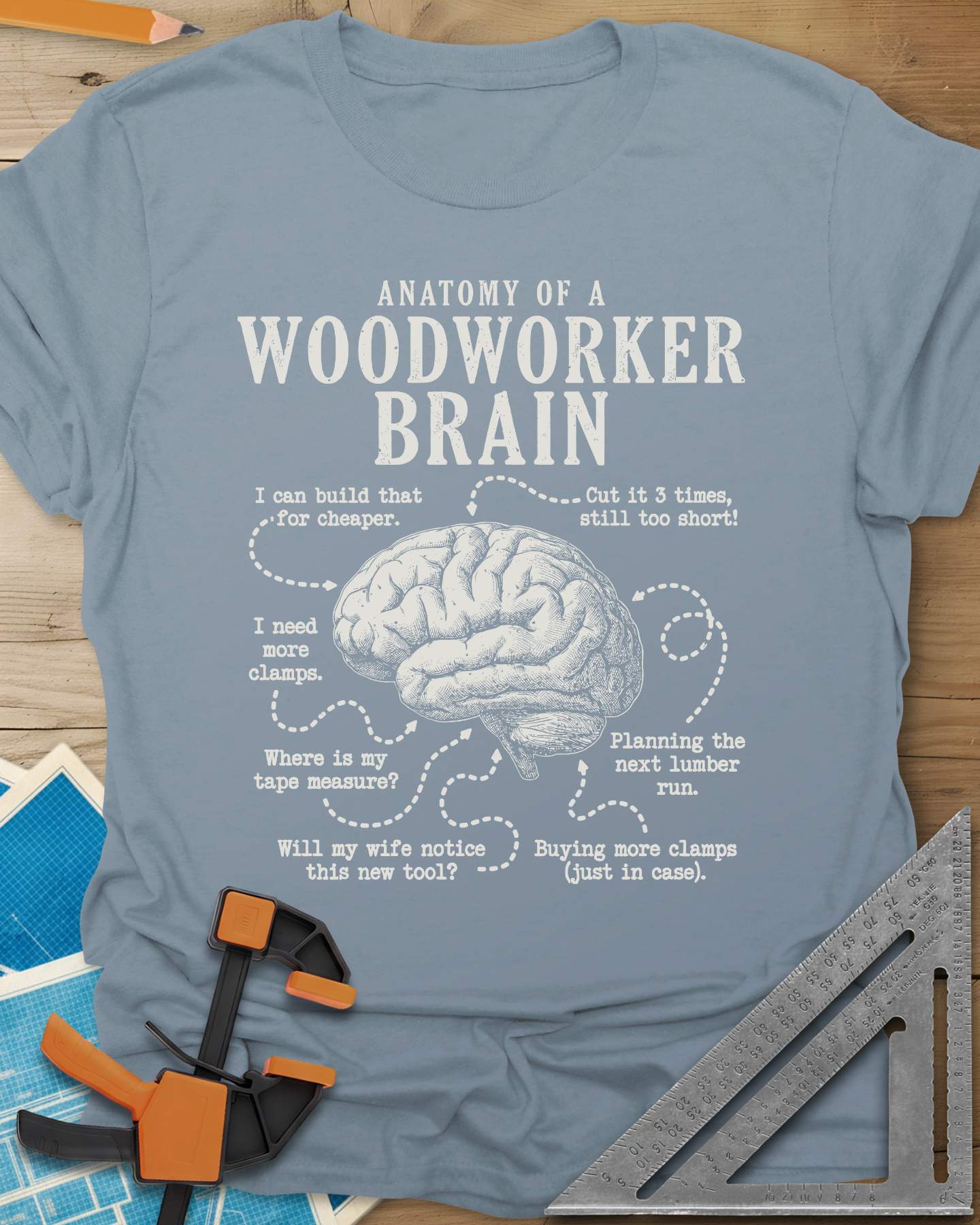 Woodworker Brain Tee