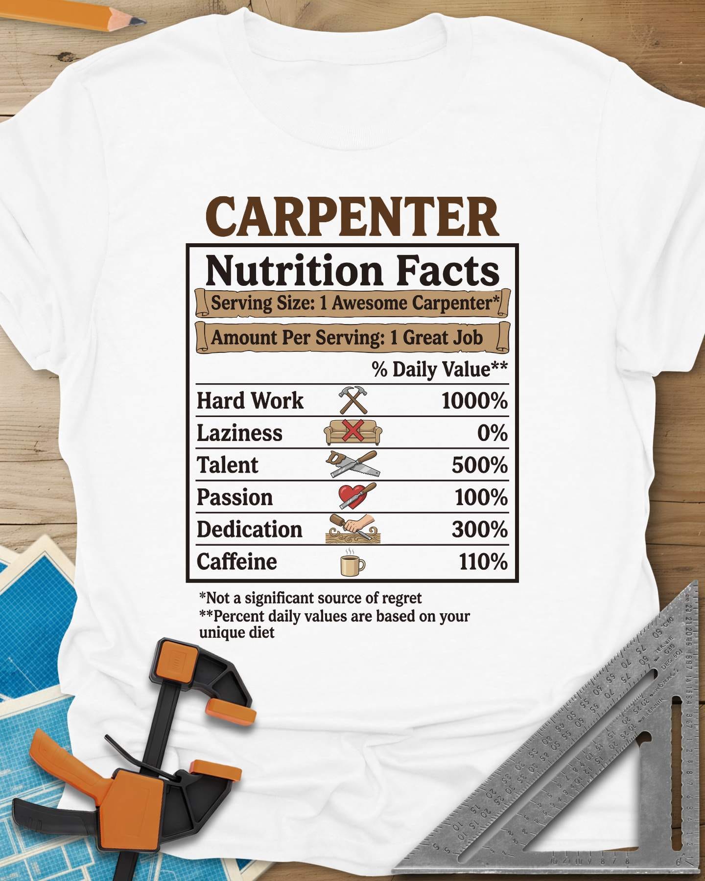 Carpenter Nutrition Facts Tee