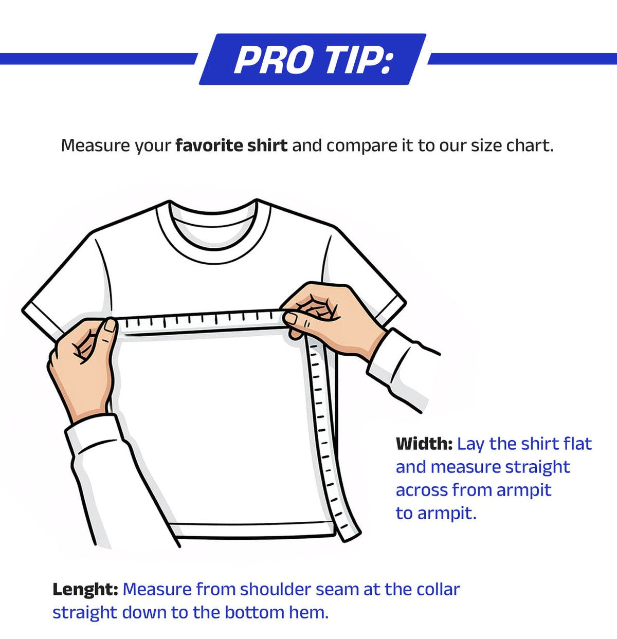 How to measure your shirt